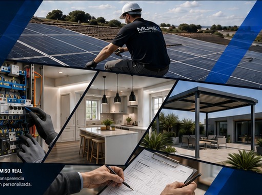 Fotovoltaica, electricidad, reformas, estructuras metálicas ligeras y gestión técnica